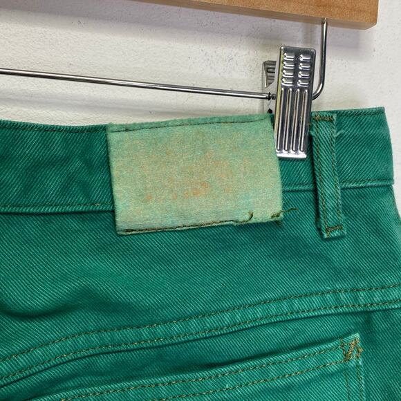 Vintage 90s MARITHE FRANCOIS GIRBAUD Green Jeans Womens 11/12 Tapered Leg Y2K - Picture 4 of 7